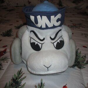 UNC Plush Tarheels Ramses Team Head Mascot Head Adjustable Hat